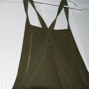 army green romwe jumpsuit